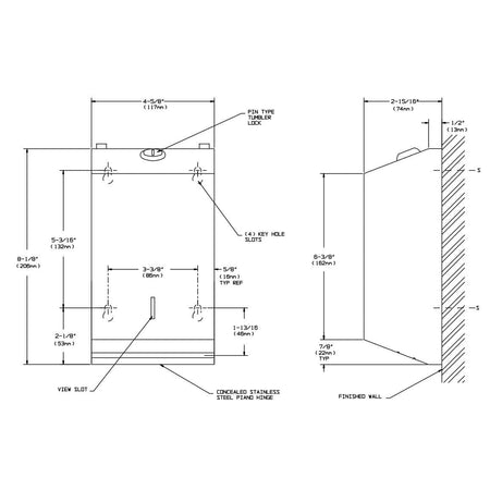 ASI 0262 Commercial Toilet Paper DispensertabbSurface-MountedtabbStainless Steel