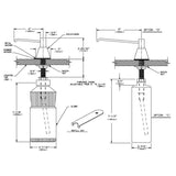 ASI 0332-D Commercial Foam Soap DispensertabbCountertop MountedtabbManual-PushtabbStainless Steel - 6" Spout Length