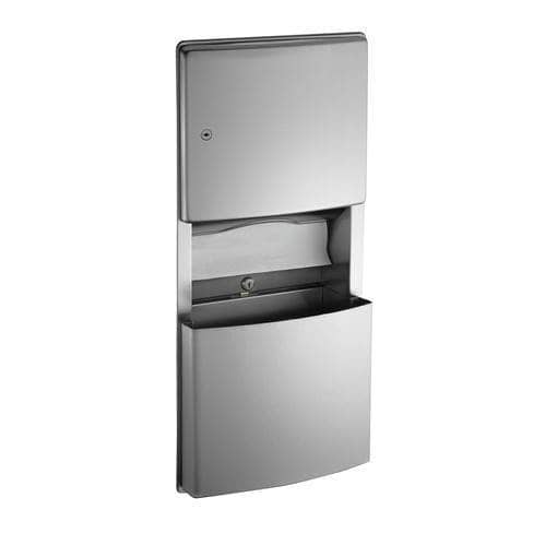 ASI 204623-9 Roval™ - Paper Towel Dispensers Dispenser / Removable 3 gal. Waste Receptacle - Multi, C-Fold - Surface Mounted