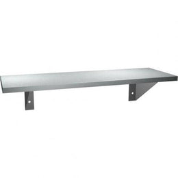 Commercial Restroom Towel Shelf, 6" D x 12 L, Stainless Steel w/ Bright-Polished Finish" ASI 0692-612