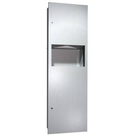 ASI 6462 Simplicity™ - Paper Towel Dispensers Dispenser & Waste Receptacle - Multi, C-Fold - 9 gal. - Recessed