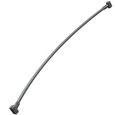 ASI 1201-B Shower Curtain Rod - Curved w/ Mounting Brackets - 1" Dia. 60" L