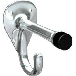 ASI 0714 Coat Hook & Bumper - Chrome Plated Brass - Surface Mounted