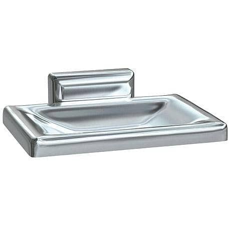 ASI 0720-Z Soap Dish w/ Drain Holes - Chrome Plated Zamak - Surface Mounted