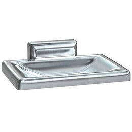 Soap Dish w/Drain Holes, Surface-Mounted, Chrome Plated Zamak ASI 0720-Z