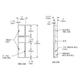 ASI 0467-2 Combination Commercial Paper Towel Dispenser/Waste ReceptacletabbSemi-Recessed-MountedtabbStainless Steel