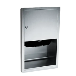 Automatic Commercial Paper Towel Dispenser, Recessed-Mounted, Stainless Steel ASI 045210A-6