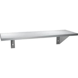 Commercial Restroom Shelf, 6" D x 24 L, Stainless Steel w/Satin Finish" ASI 0692-624