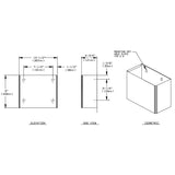 ASI 0827 Commercial Restroom Waste Receptacletabb2 GallontabbSurface-Mountedtabb10-1/2" W x 9 Htabb4-3/4" DtabbStainless Steel"