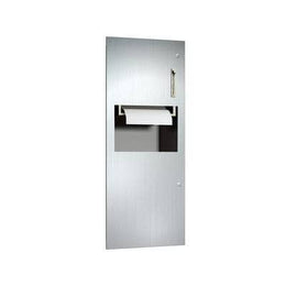 ASI 64696 Simplicity™ - Roll Paper Towel Dispensers Dispenser & 9.4 gal. Waste Receptacle - Recessed