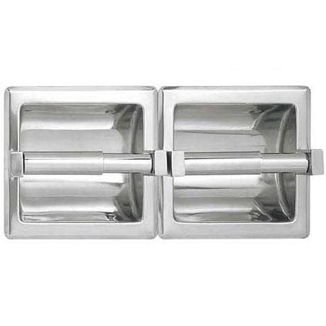 ASI 74022-SSM Washroom Accessories Holder - Double - Satin Stainless Steel - Surface Mounted