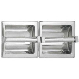 ASI 74022-SSM Washroom Accessories Holder - Double - Satin Stainless Steel - Surface Mounted