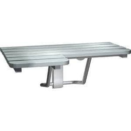 ASI 8208-L Folding Shower Seat  - Left Hand, ADA - Stainless Steel - 33"W