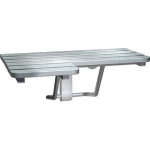 ASI 8208-R Folding Shower Seat  - Right Hand, ADA - Stainless Steel - 33"W