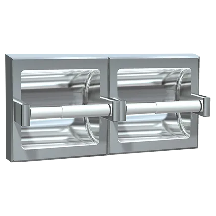 Commercial Toilet Paper Dispenser, Surface-Mounted, Stainless Steel w/ Satin Finish ASI 74022-SSM-D