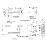 ASI 0705-Z Commercial Toilet Paper DispensertabbSurface-MountedtabbSteel w/ Chrome Finish