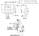 ASI 7345-S Commercial Restroom Double Robe HooktabbStainless Steel w/ Satin Finish