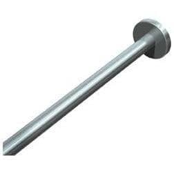 ASI 1214-1 Shower Curtain Rod Flanges - 1" Diameter, Stainless Steel (Pair)