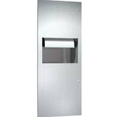 Combination Commercial Paper Towel Dispenser/Waste Receptacle, Surface-Mounted, Stainless Steel ASI 64696-9