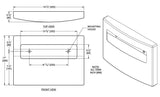 ASI 20477-SM Commercial Toilet Seat Cover DispensertabbRoval-Surface-MountedtabbStainless Steel