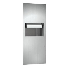 ASI 64696A-6 Simplicity™ - Auto Paper Towel Dispensers Dispenser & Waste Receptacle - Roll - Battery  - 9.9 gal. - Semi-Recessed