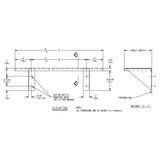 ASI 0692-830 Commercial Restroom Shelftabb8" D x 30 LtabbStainless Steel w/Satin Finish"