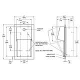 ASI 0031 Commercial Toilet Paper DispensertabbRecessed-MountedtabbStainless Steel w/ Satin Finish