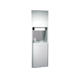 ASI 04692AC-6 Traditional™ - Auto Paper Towel Dispensers Disp. & Waste Receptacle - Roll (110-240V) - 17 gal. Semi-Recessed