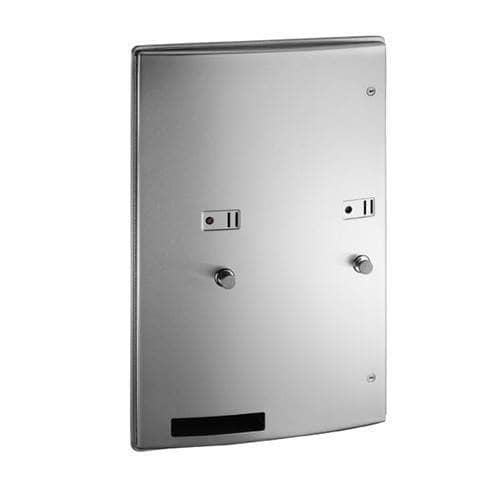 ASI 204684-9-50 Roval™ - Sanitary Napkin and Tampon Dispenser - 50¢ Operation - Surface Mounted
