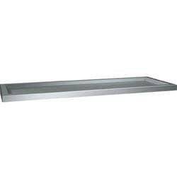 ASI 0690-18 Stainless Steel Shelf - 18" Length x 6" Depth with Raised Edge