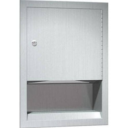 Commercial Paper Towel Dispenser, Recessed-Mounted, Stainless Steel ASI 0457