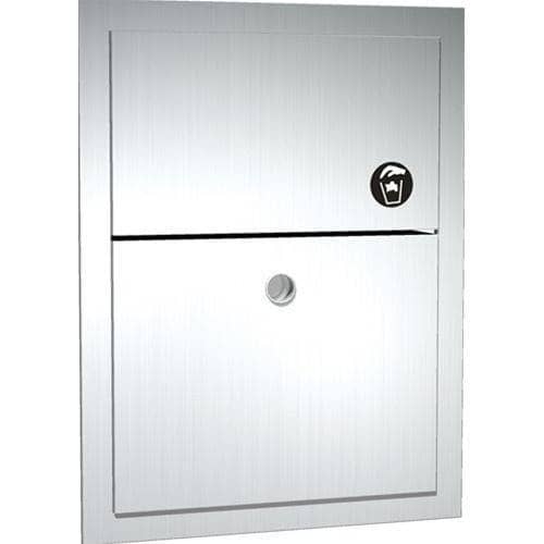ASI 0473 Commercial Restroom Sanitary Napkin DisposaltabbRecessed-MountedtabbStainless Steel