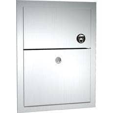 ASI 0473-1 Sanitary Waste Disposal - w/ Lock - Recessed