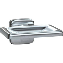 Commercial Restroom Soap Dish, 4-1/4" W x 3 D, Stainless Steel w/ Bright-Polished Finish" ASI 7320-B