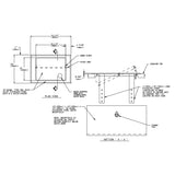 ASI 1003 Commercial Restroom Waste Receptacletabb2 GallontabbCounter Mountedtabb8-3/4" W x 12-1/2 Htabb4-1/2" DtabbStainless Steel"