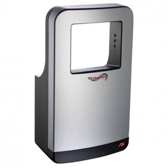 Automatic Hand Dryer, 110-120/208-240/277 Volt, Surface-Mounted, Plastic ASI 20200