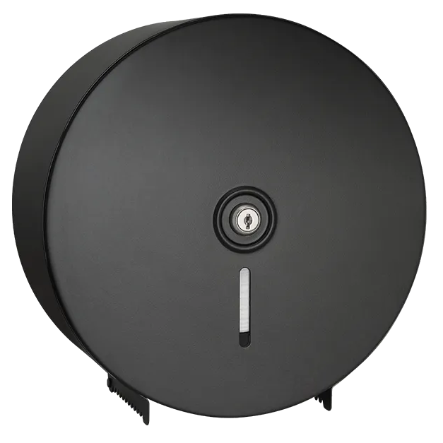 ASI 0042-41 Matte Black - Washroom Accessories Dispenser - Single 10" Roll, Round - Powder Coated Stainless - Surface Mounted - NEW