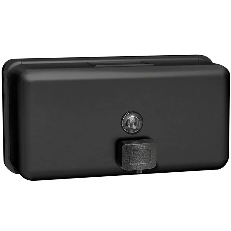 ASI 0345-41 Matte Black - Soap Dispenser - Liquid, Horizontal - Powder Coated Stainless - 40 oz. - Surface Mounted - NEW
