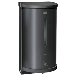 Auto, Liquid Soap / Gel Hand Sanitizer Dispenser (Batt.) Matte Black, 30 oz., Surface OR Stand Mount ASI 0362-41