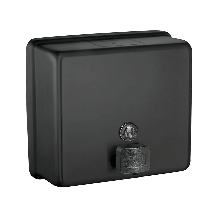 ASI 9343-41 Matte Black - Soap Dispenser - Liquid - 48 oz. - Powder Coated Stainless - Surface Mounted - NEW
