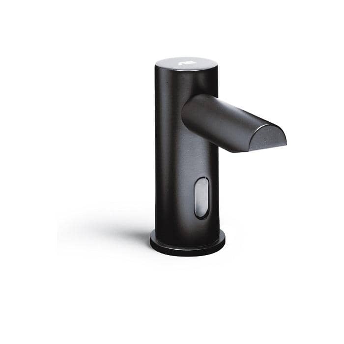 Black 10-0391-1AC-41 EZ-Fill Single Soap Dispenser w/ 1 Liter Bottle, Plug in Version ASI Matte