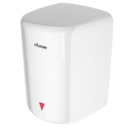 Fastdry HK-JA01 Jet Air Series Hand Dryer White Steel Finish -Adjustable Motor Speed and Sound