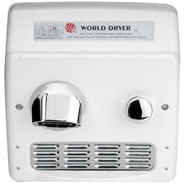 World Model A Recessed Cast Iron Hand Dryer - ADA Compliant - Commercial Grade