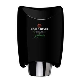 World Dryer SMARTdri K-162P Plus Automatic Hand Dryer Single Port Aluminum Black Finish