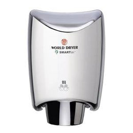 World Dryer SMARTdri K-970 Automatic Hand Dryer Multi Port  Aluminum Polished Chrome Finish