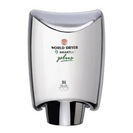 World Dryer SMARTdri K-970P Plus Automatic Hand Dryer Single Port Aluminum Polished Chrome Finish