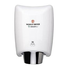 World Dryer SMARTdri K-974 Automatic Hand Dryer Multi Port  Aluminum White Finish