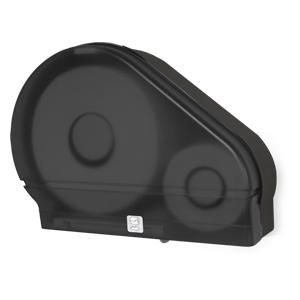 Single 9" Jumbo Tissue Dispenser with Adaptor  - Black Translucent - RD0024-02F