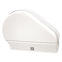 Single 9" Jumbo Tissue Dispenser with Adaptor  - White Translucent - RD0024-03F