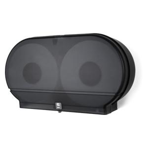 Twin 9" Jumbo Tissue Dispenser Core Only  - Black Translucent - RD0027-02